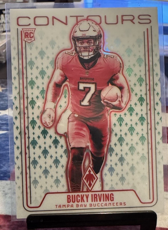 2024 Phoenix Contours Bucky Irving 19/25 Rookie RC Green #CON-BIG Buccaneers