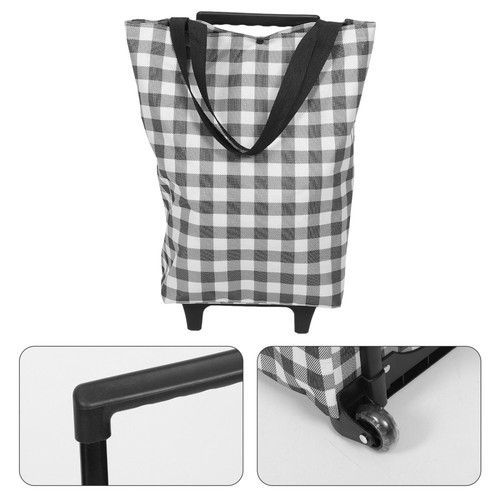 Chariot de magasinage COSTWAY TA10047DK, pliable, à