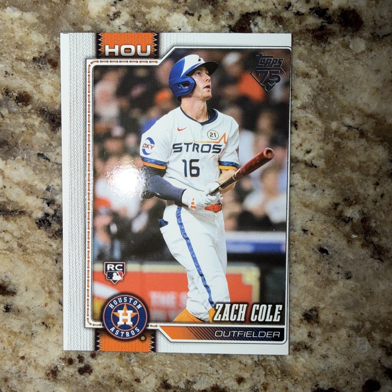 🔥MISCUT🔥2026 Topps #601 Zach Cole 