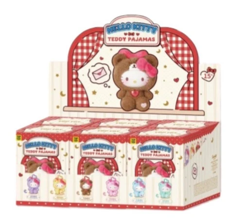 TOPTOY Hello Kitty Pijama de Peluche Serie Vinilo Peluche Colgante Caja Ciega Lindo Regalo - Imagen 18 de 24