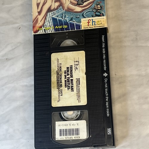 TEENAGE MUTANT NINJA TURTLES The Epic Begins VHS Tape 1988 Cartoon RARE - Picture 4 of 5