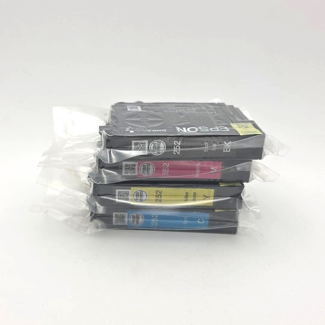 Epson 252 Ink Cartridge CMYK Set of 4 NEW OEM Sealed 2026 Dates WF 3640 3620