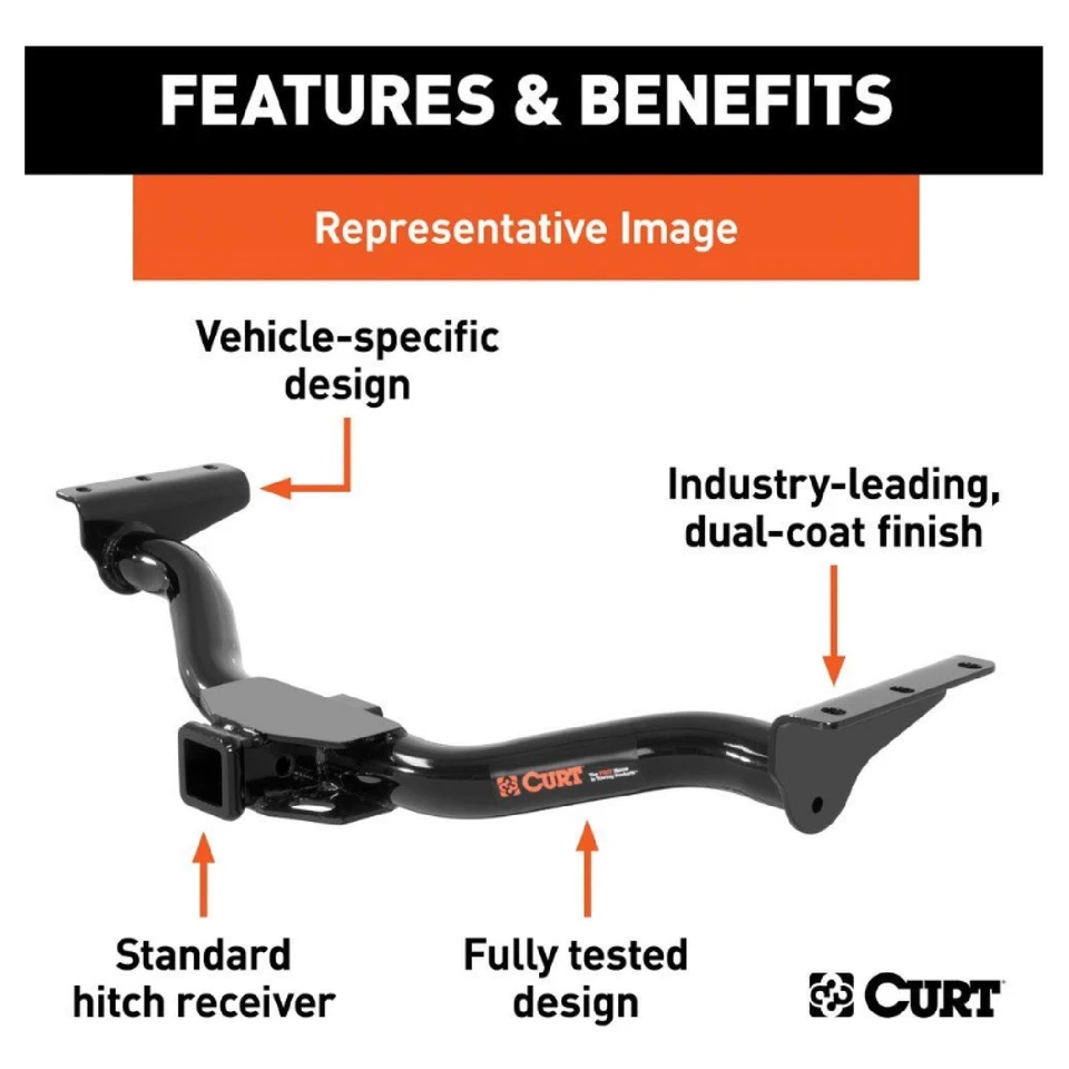 Curt Class 3 Trailer Hitch for 2006-2011 Mitsubishi Edeavor SUV 13113 Foto 2 de 4