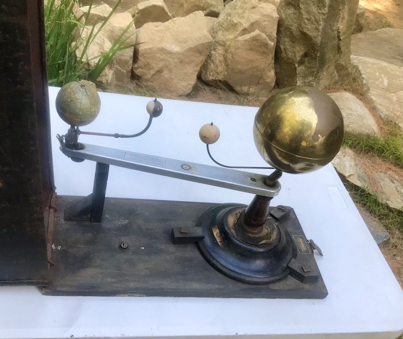 Antique 1919 Hawkes Planetarium Tellurian Orrery w Case Vintage Trippensee Style