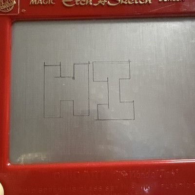 Ohio Art Magic Etch A Sketch Red Drawing Toy 1992 MPN 1021 Vintage