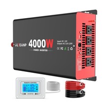 4000 Watt Power Inverter 12V DC to 110V AC Car Inverter with 4 AC Outlets, 30...