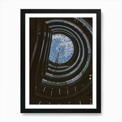 Building Ceiling Structure Dome Art Framed Wall Art Poster Canvas Print Picture