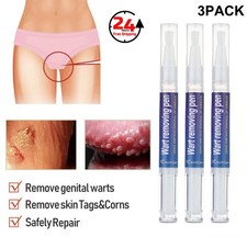 3-Pack 12 Hours Wart Remover Pen Skin Tag Mole Remover Eliminate Foot Corn Warts