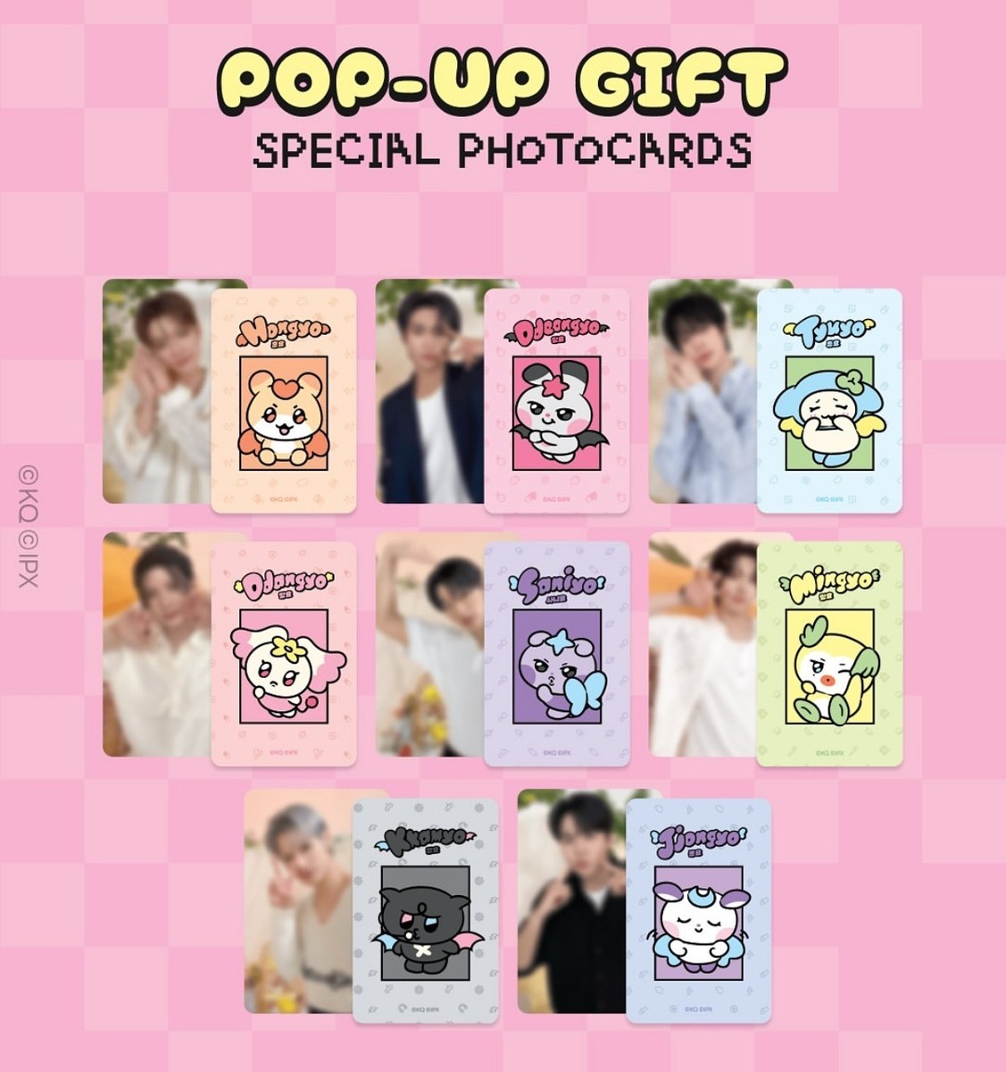 ATEEZ Enter the MIGHTEEZ POP-UP OFFICIAL MD EVENT POB PHOTOCARD