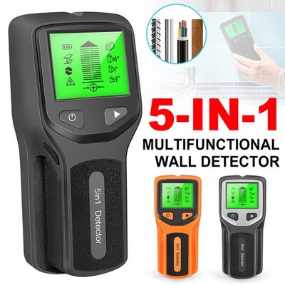Digital Stud Finder Wood Metal Pipe Wire Wall Sensor Scanner LCD Detector 5 in 1