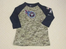 NFL Tennessee Titans Camouflage 3/4 Sleeve The Nike Tee Shirt Dri-Fit Size M