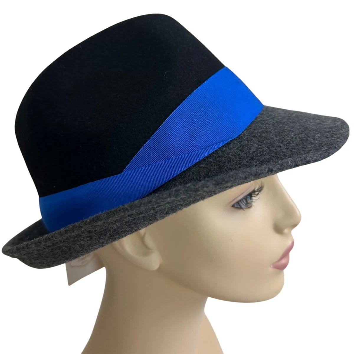 Cappello Fedora In Misto Cotone Per Donna - Visiera Larga, Classico, Uso Estivo E Invernale