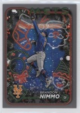 2024 Topps Holiday Silver Glitter Brandon Nimmo #H142 uk2