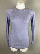 Lululemon Womens Sit In Lotus Merino Wool Sweater Heather Lavender Purple Size 4