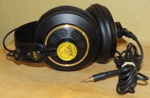 AKG K240 55 Ohm Over-Ear Headphones - Black/Gold