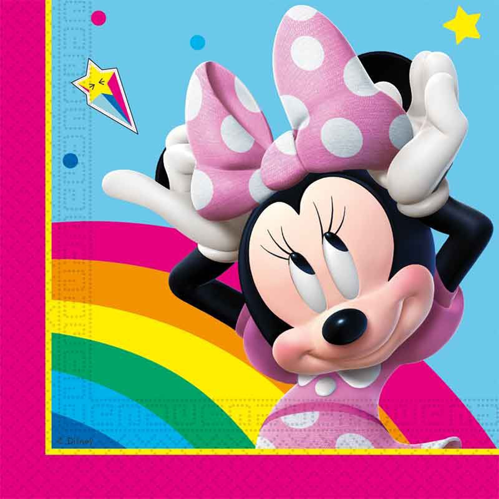 Minnie Mouse Party Napkins – Minnie Paper Party Serviettes - Pack of 20