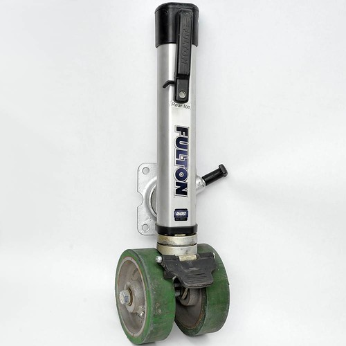 Fulton F2 Heavy Duty Trailer Tongue Jack Twin Track Dual Iron Wheels (no handle)