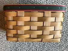 Longaberger Dresden Basket with Dresden Heart Tie On 1992 10014