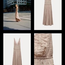 ZARA TEXTURED MIDI DRESS - Size XS - BRAND NEW WITH TAG