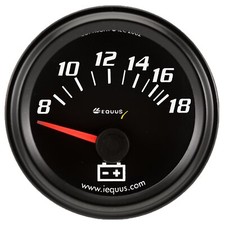 6268 2" Voltmeter Black