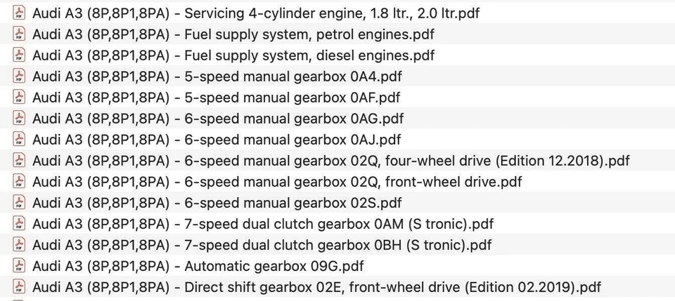 Audi A3 (8P) 2003-2008 manuale officina su cd - Immagine 4 di 4