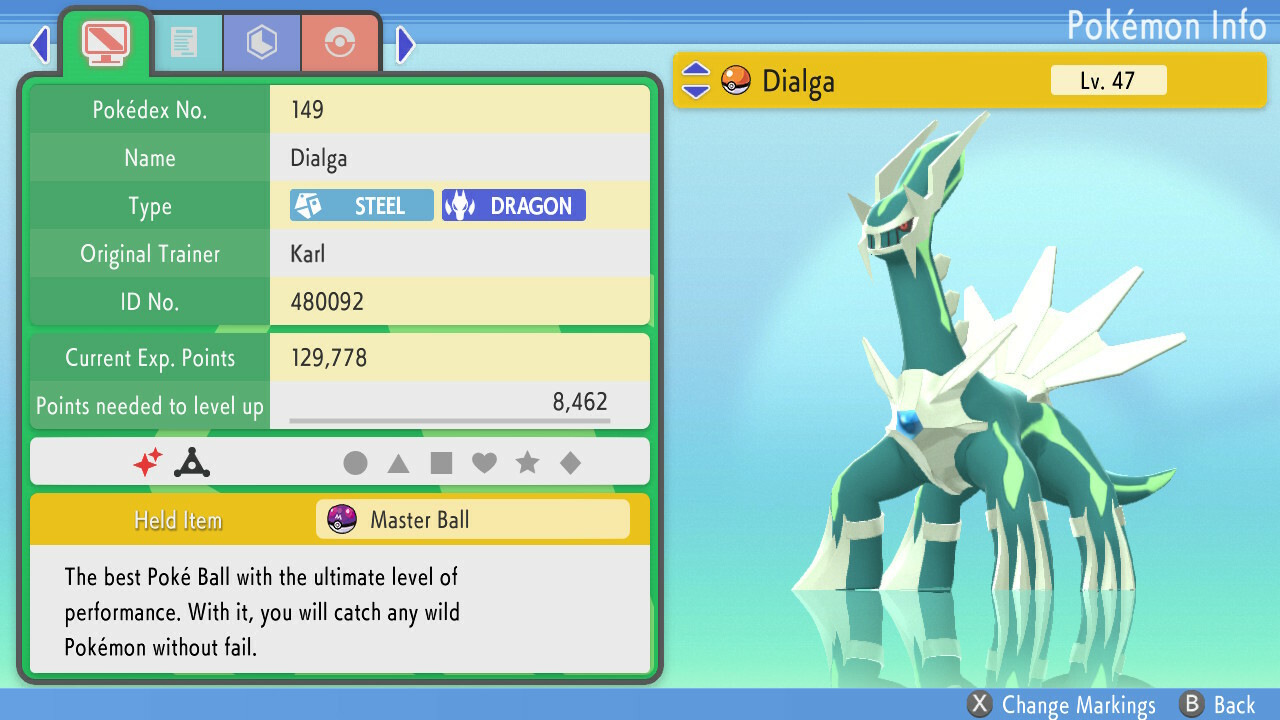 Shiny Dialga & Palkia 6IV Bundle Pokemon Brilliant Diamond Shining