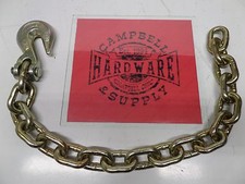 Auto Body Frame Machine Pull Chain 38 X 2 Grade 70 With 38 Grab Hook