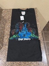 NWT Vintage 90s Walt Disney World Magic Kingdom Castle T-Shirt 2XL Black
