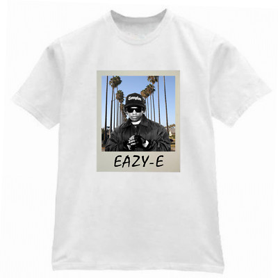 Eazy-e from N.W.A White T-Shirt High Quality! West Coast CPT Compton OG LA  Cali