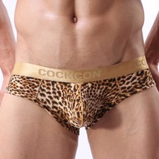SLIP S M L XL LÉOPARD LEOPARD SEXY HOMME VIRIL UNDERWEAR MAN DESSOUS
