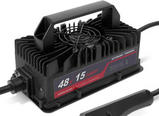 READ 48V/15A Golf Cart Battery Charger 3-Pin Triangle Style Plug-EZGO lead/acid