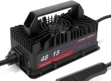 READ* 48V/15A Golf Cart Battery Charger 3-Pin Triangle Style Plug-EZGO lead/acid