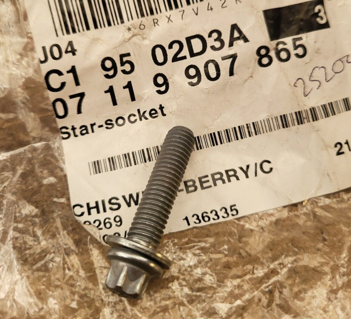 BMW E10 Star Socket Screw M8x35mm 07119907865 NEW GENUINE | eBay UK