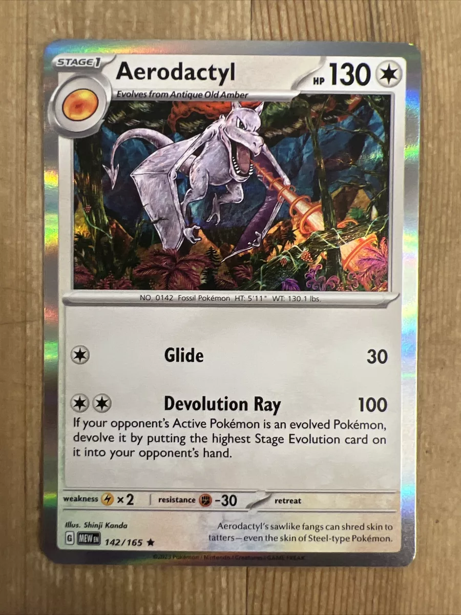 Aerodactyl and Old Amber Fossil from Pokemon Card 151! 