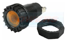 Amber Classic Car Dash Board Panel Warning Light Lamp 12v 17mm Hole