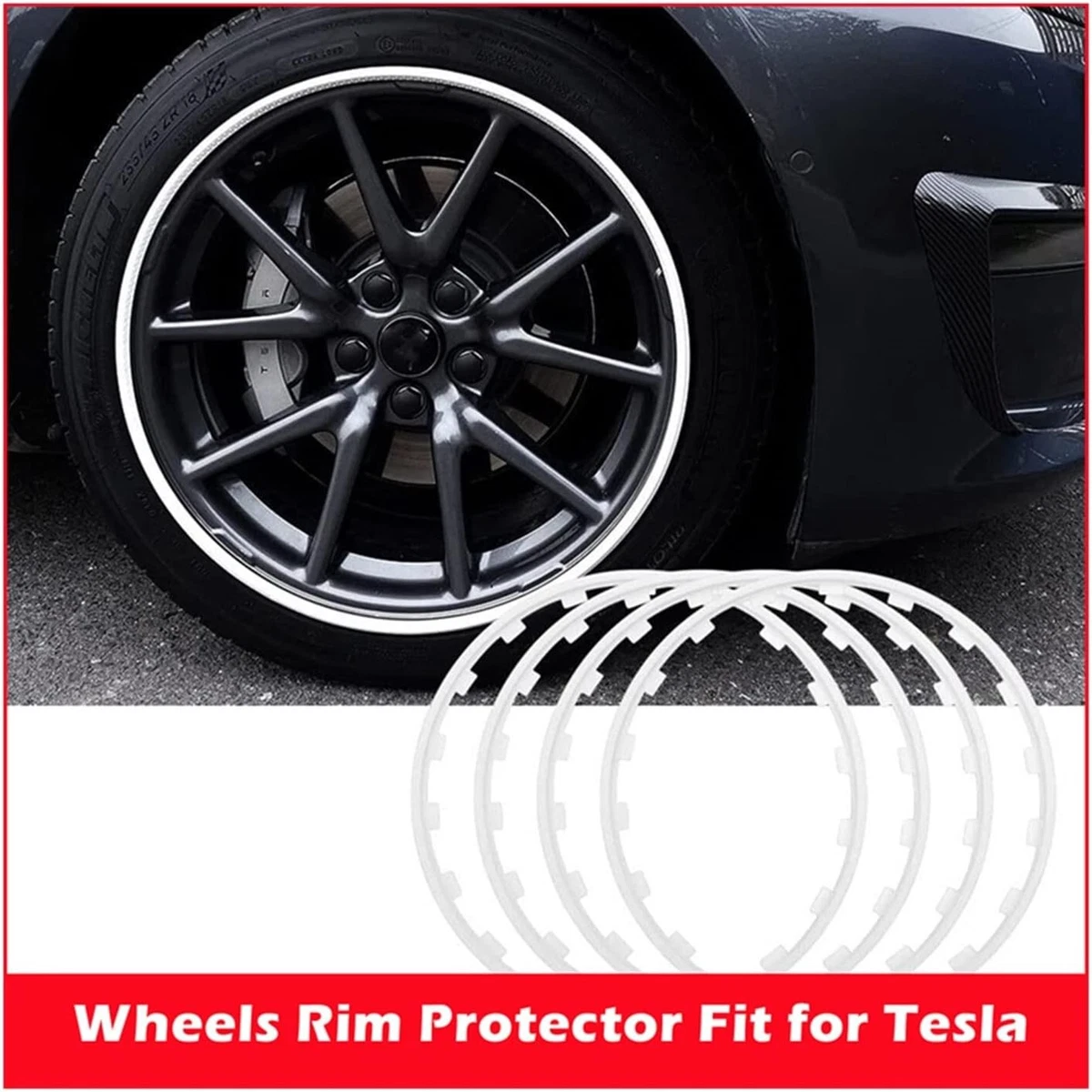 20' white Wheel Rim Protectors for Tesla Model 3/Y/S/X（4pcs)