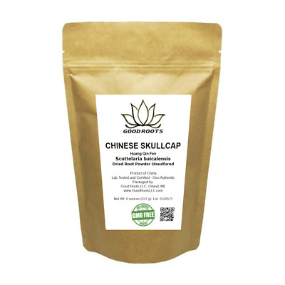 Scutellaria baicalensis Powder 8 oz Baical Skullcap Unsulfured Huang Qin