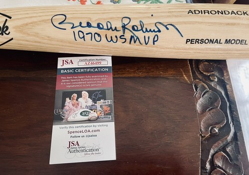 Brooks Robinson Orioles Signed Autographed Adironack Bat 1970 WS MVP JSA COA - 第 1/1 張圖片