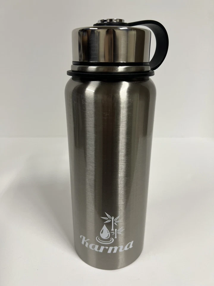 Botella de agua de acero inoxidable aislada al vacío de 20 oz, bebidas frías y calientes sin BPA Foto 2 de 4