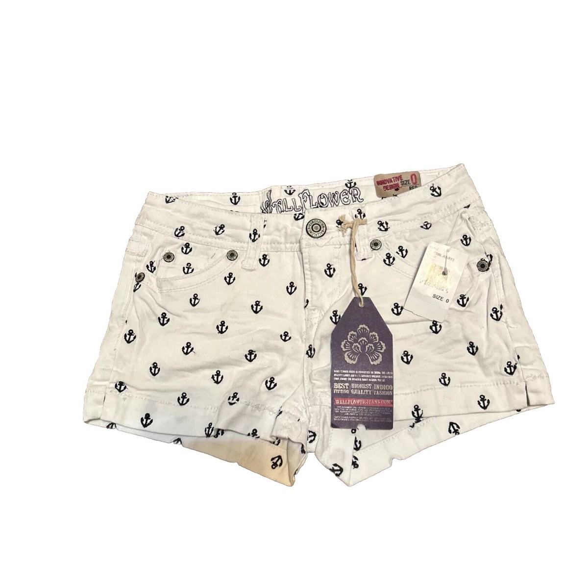 Wall Flower Women's Shorts, White, 0 | eBay