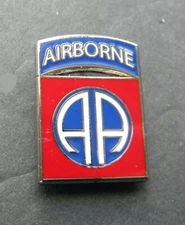 ARMY 82ND AIRBORNE DIVISION REGULAR LAPEL PIN 3/4 x 1 inch US