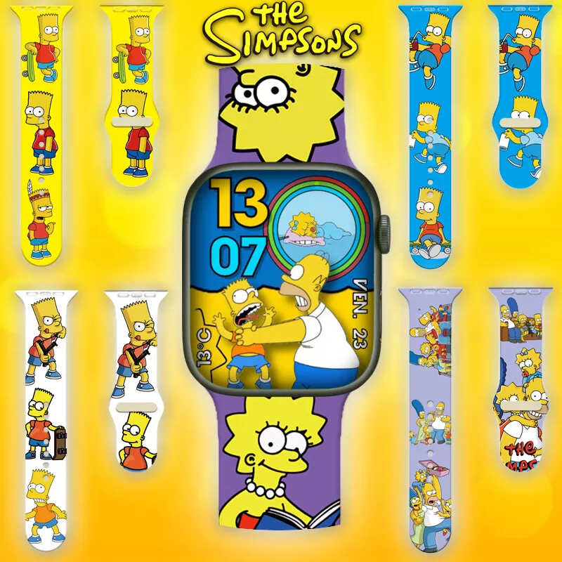The Simpsons Strap for Apple Watch 1 2 3 4 5 6 7 SE iWatch 45 44 42 40 38mm