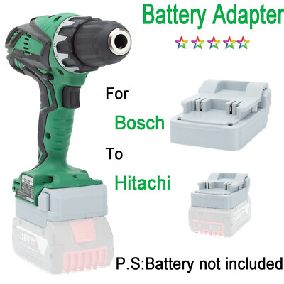 Akku Adapter Für Bosch 18V GBA Li-Ion Akku auf Hitachi 18V Akku-Bohrwerkzeuge