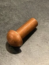 Solid Copper Round Head Rivets- 3/8"DIA x 1 inch Shaft, Industrial Crafts & Arts