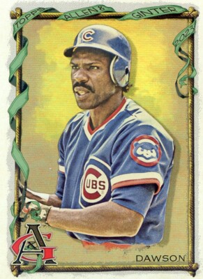 2023 Topps Allen & Ginter Silver Portrait Hot Box #184 Andre Dawson - Chicago Cu