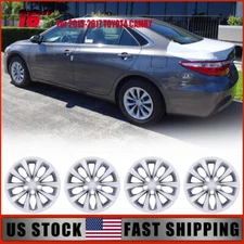 Set of 4 Silver For 2015-2017 TOYOTA CAMRY Sedan 16" Hubcaps Wheel Covers Kits