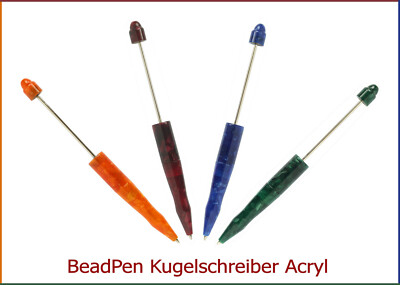 -TOP-Angebot: BeadPen KUGELSCHREIBER Acryl marmoriert (noch 3 Farben lieferbar)