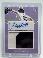 THATCHER HURD 2020 Leaf Perfect Game PATCH AUTO /5 LSU Purple New York Yankees