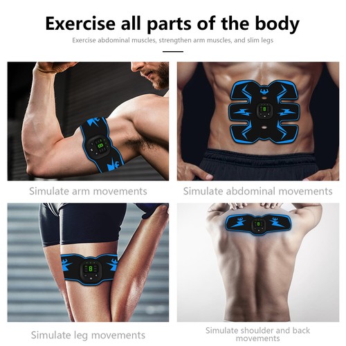 EMS Stomach Muscle Trainer Abdominal Muscle Stimulator Electric Fitness Wireless - Picture 11 of 17