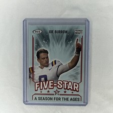 Joe Burrow 2020 Premier Draft FIVE-STAR RED ROOKIE Hit Sage Cincinnati Bengals